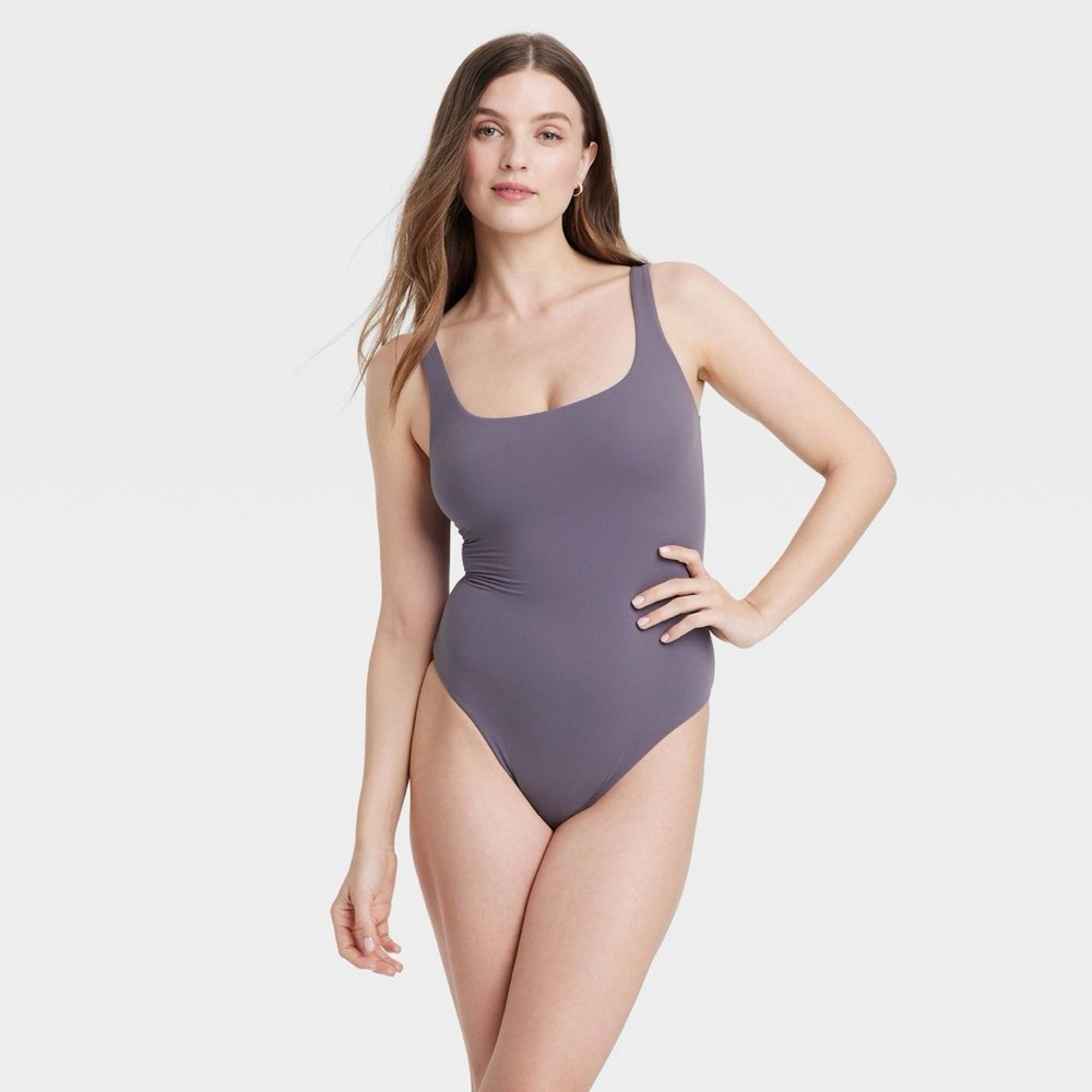 Auden Women's Lavender One-Piece Swimsuit